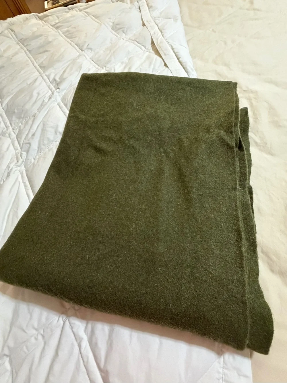 Like new Vintage US Wool Bed Blanket Military Issue No Flaws